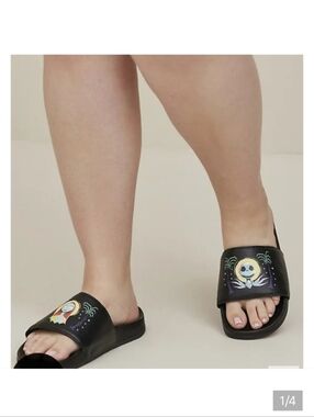🆕️ SIZE 9 TORRID /DISNEY NIGHTMARE BEFORE CHRISTMAS SLIDE - SALLY & JACK SUMMER